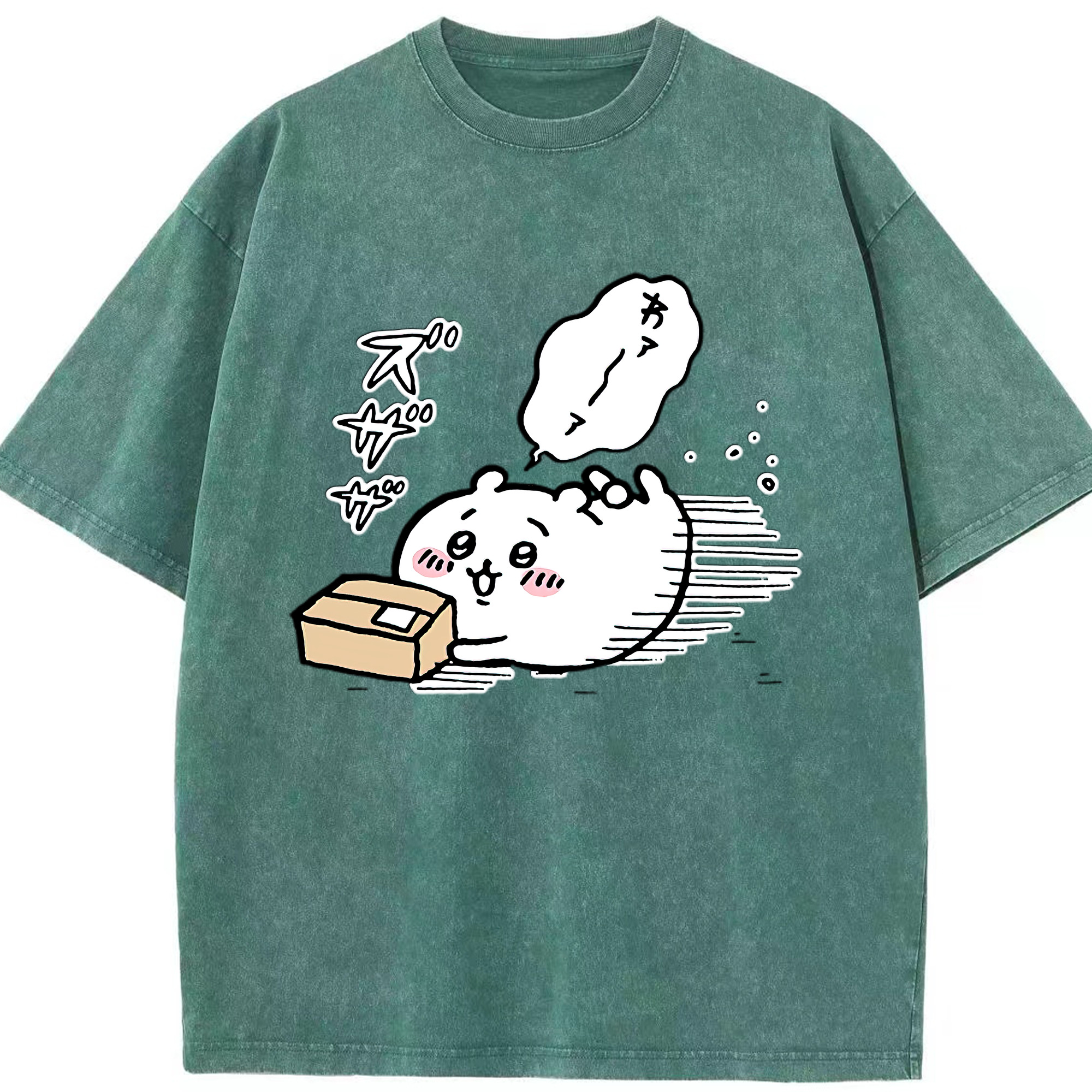（画像用） ちいかわ ちいかわ Chii-kawa chiikawa 綿100% ヴィンテージ風 半袖Tシャツ（フロントプリント）